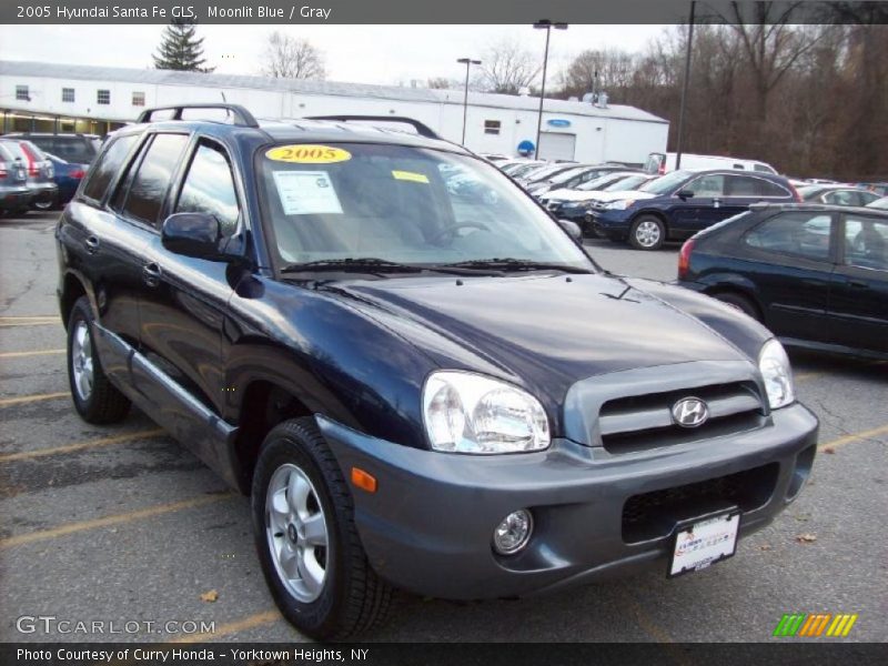 Moonlit Blue / Gray 2005 Hyundai Santa Fe GLS