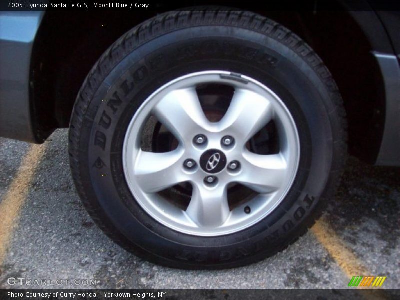 Moonlit Blue / Gray 2005 Hyundai Santa Fe GLS
