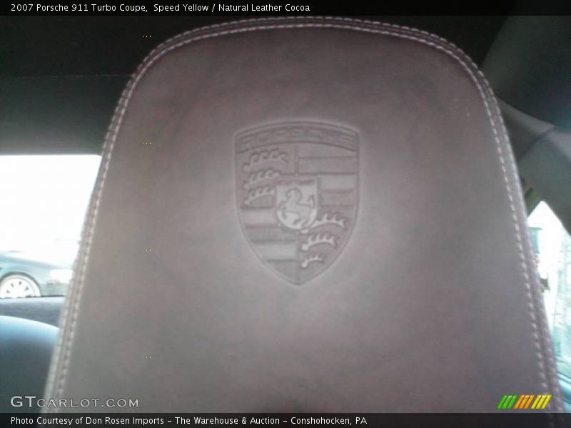 Speed Yellow / Natural Leather Cocoa 2007 Porsche 911 Turbo Coupe
