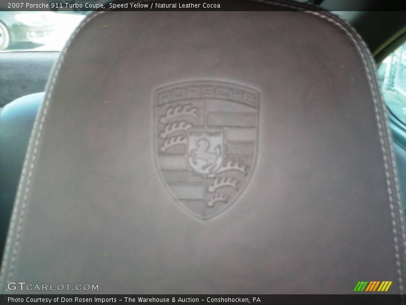 Speed Yellow / Natural Leather Cocoa 2007 Porsche 911 Turbo Coupe