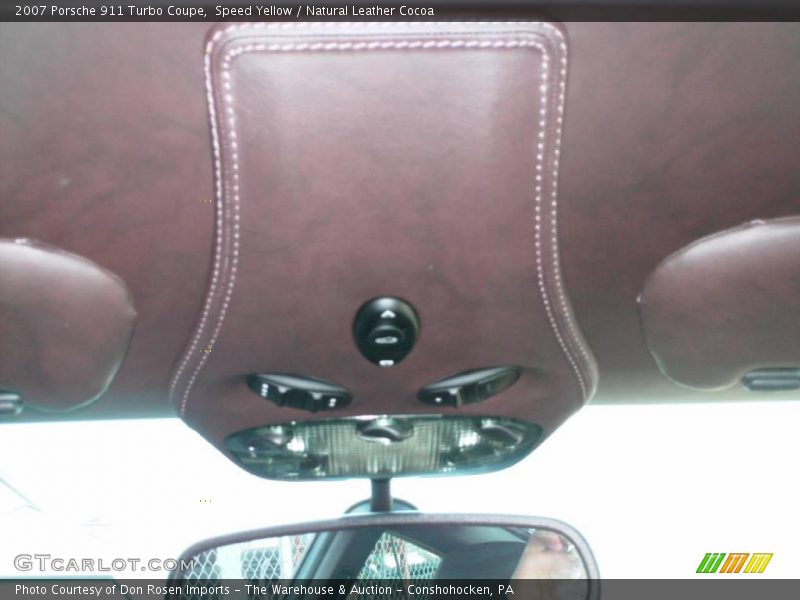 Speed Yellow / Natural Leather Cocoa 2007 Porsche 911 Turbo Coupe
