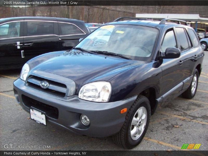 Moonlit Blue / Gray 2005 Hyundai Santa Fe GLS