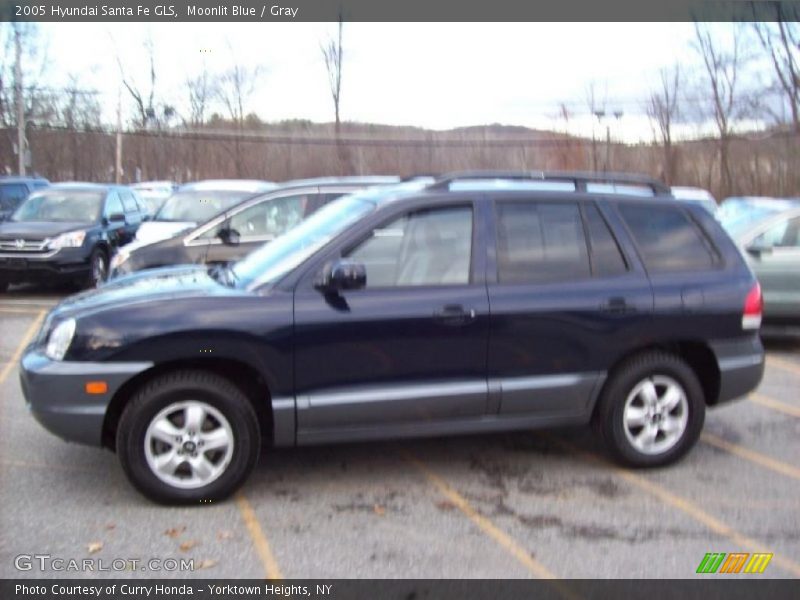Moonlit Blue / Gray 2005 Hyundai Santa Fe GLS