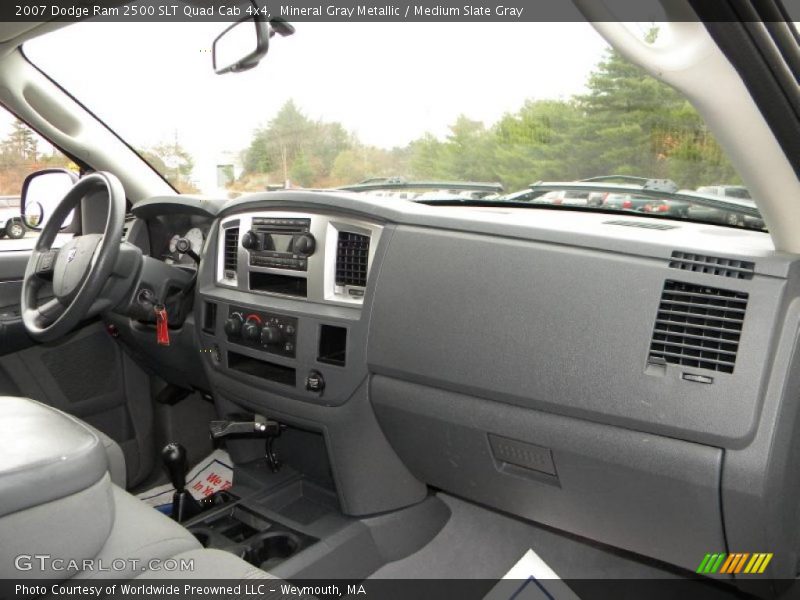 Mineral Gray Metallic / Medium Slate Gray 2007 Dodge Ram 2500 SLT Quad Cab 4x4