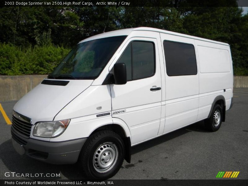 Arctic White / Gray 2003 Dodge Sprinter Van 2500 High Roof Cargo