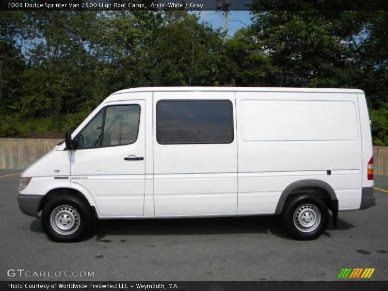Arctic White / Gray 2003 Dodge Sprinter Van 2500 High Roof Cargo