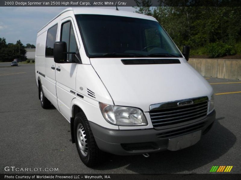 Arctic White / Gray 2003 Dodge Sprinter Van 2500 High Roof Cargo