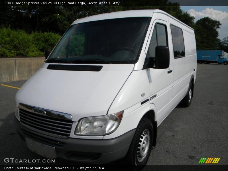 Arctic White / Gray 2003 Dodge Sprinter Van 2500 High Roof Cargo