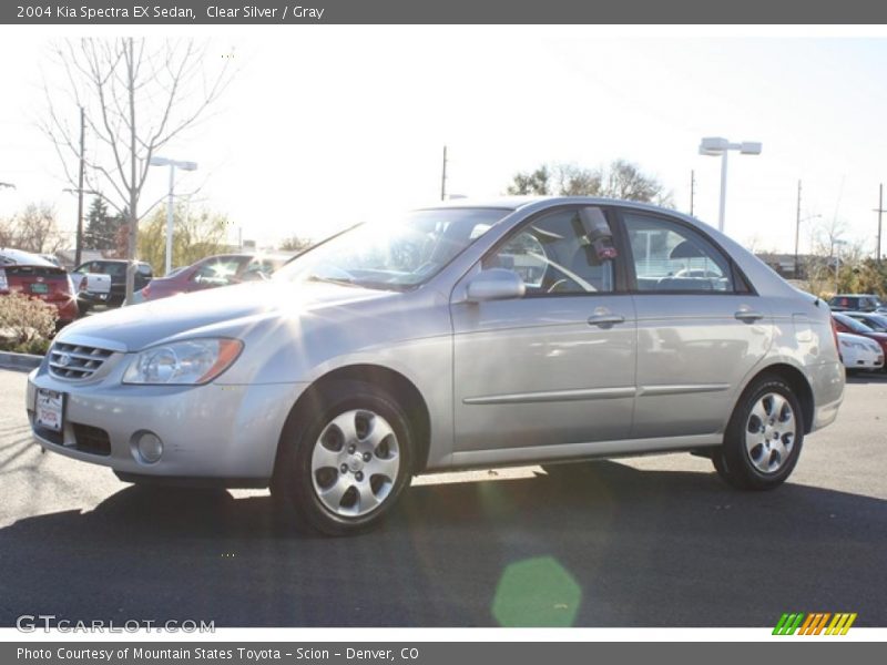 Clear Silver / Gray 2004 Kia Spectra EX Sedan