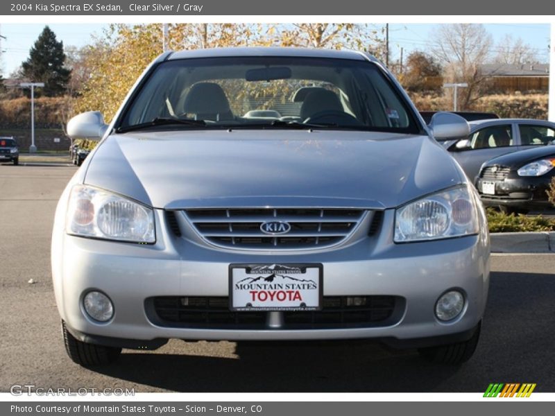 Clear Silver / Gray 2004 Kia Spectra EX Sedan