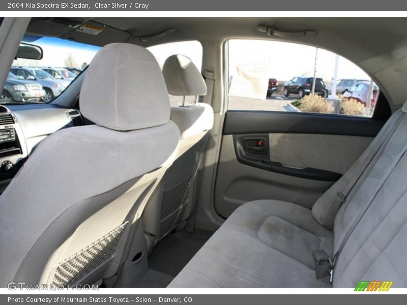 Clear Silver / Gray 2004 Kia Spectra EX Sedan