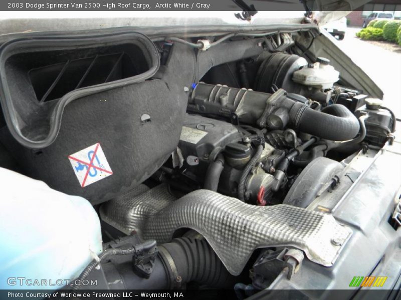  2003 Sprinter Van 2500 High Roof Cargo Engine - 2.7 Liter CDI DOHC 20-Valve Turbo-Diesel 5 Cylinder