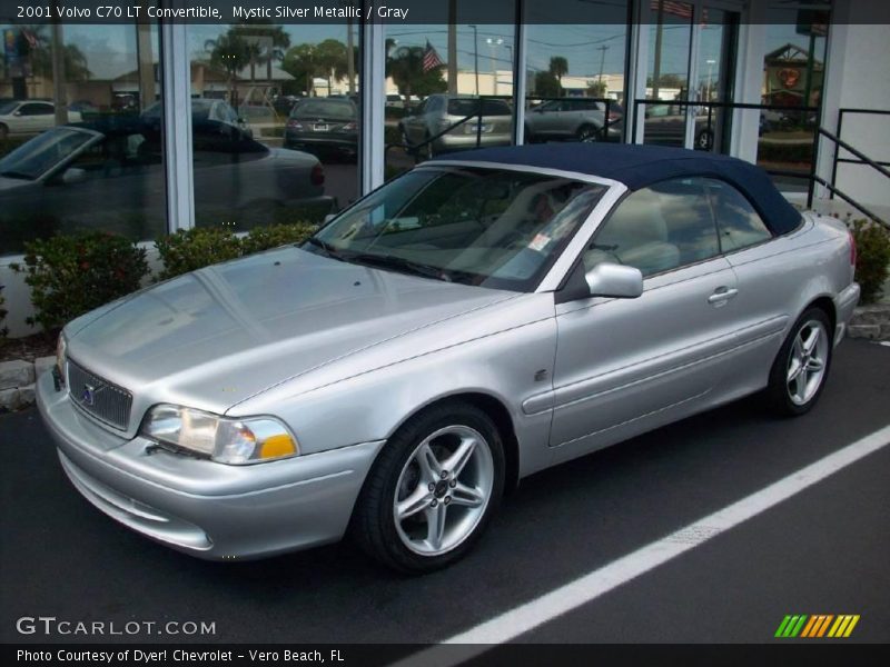 Mystic Silver Metallic / Gray 2001 Volvo C70 LT Convertible