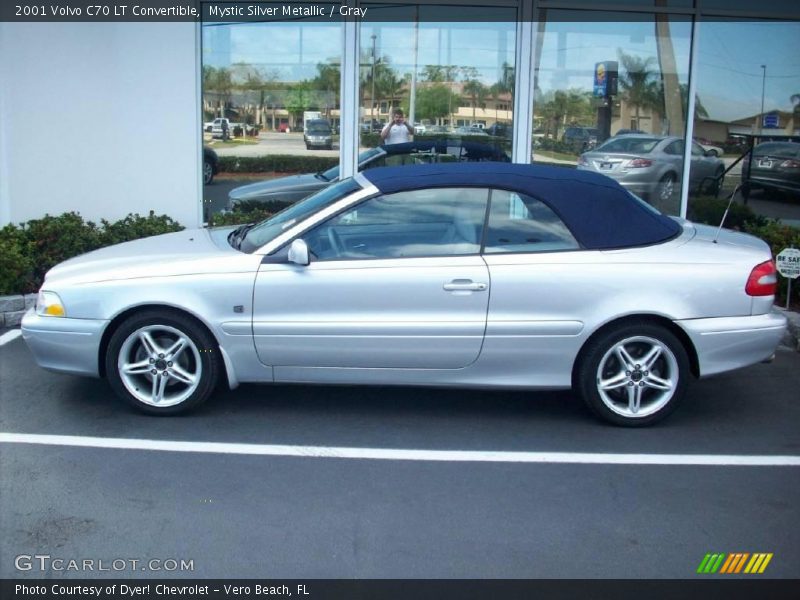 Mystic Silver Metallic / Gray 2001 Volvo C70 LT Convertible