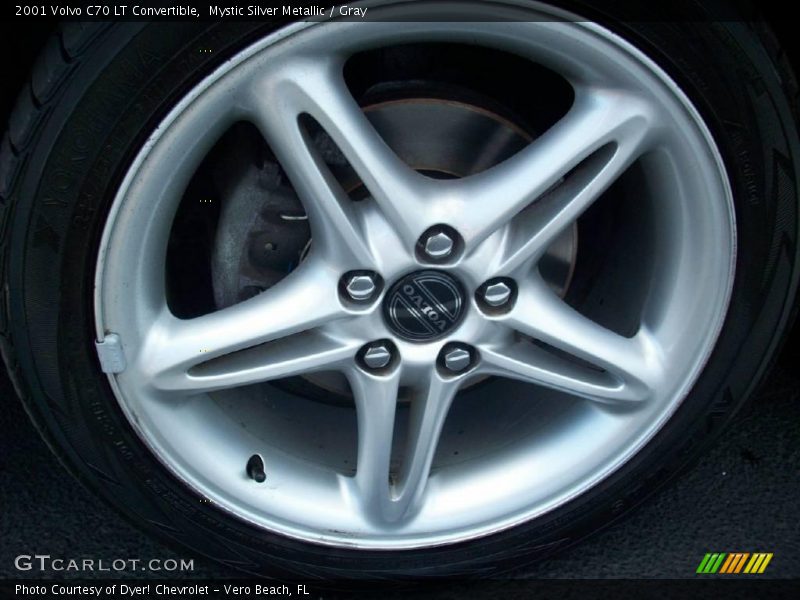 Mystic Silver Metallic / Gray 2001 Volvo C70 LT Convertible