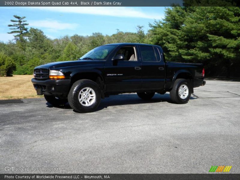Black / Dark Slate Gray 2002 Dodge Dakota Sport Quad Cab 4x4