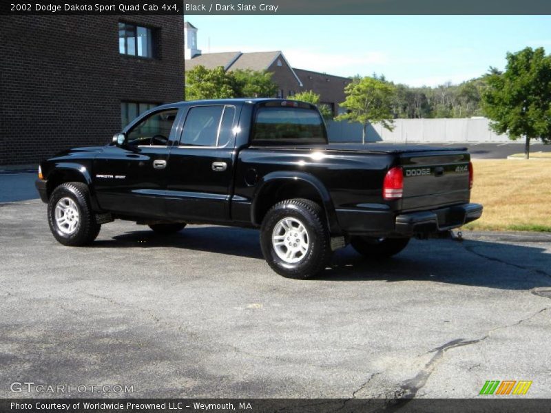 Black / Dark Slate Gray 2002 Dodge Dakota Sport Quad Cab 4x4