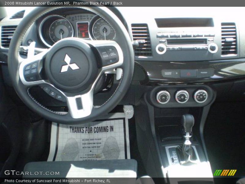 Phantom Black Pearl / Black 2008 Mitsubishi Lancer Evolution MR
