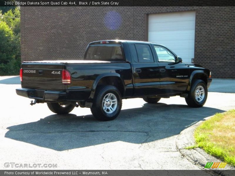 Black / Dark Slate Gray 2002 Dodge Dakota Sport Quad Cab 4x4