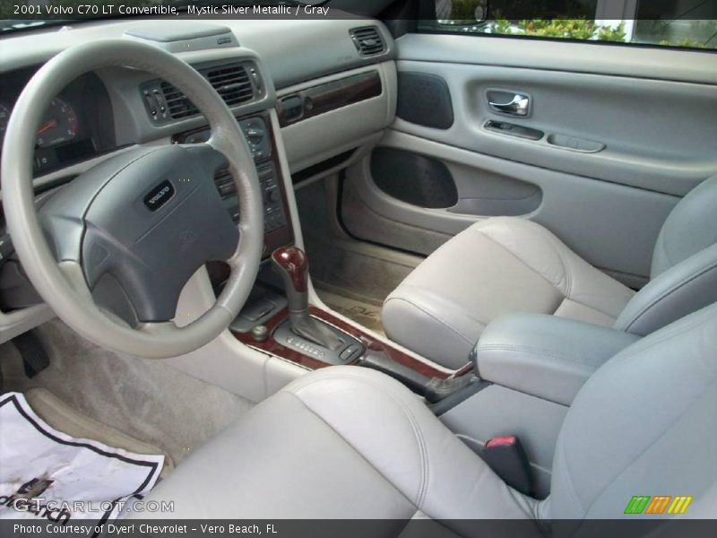 Mystic Silver Metallic / Gray 2001 Volvo C70 LT Convertible