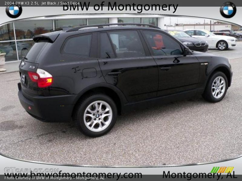 Jet Black / Sand Beige 2004 BMW X3 2.5i