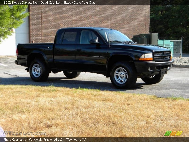 Black / Dark Slate Gray 2002 Dodge Dakota Sport Quad Cab 4x4