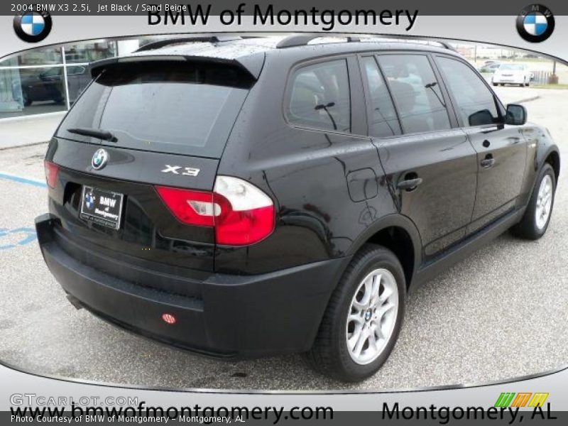Jet Black / Sand Beige 2004 BMW X3 2.5i