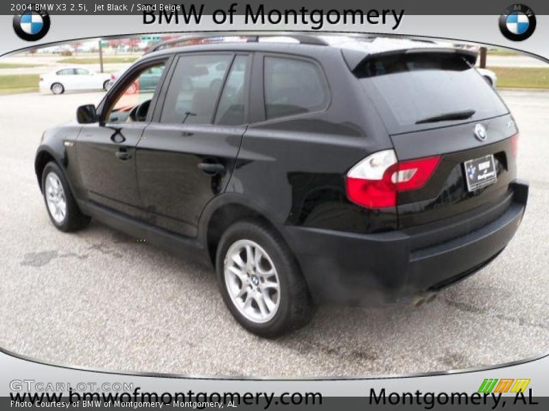 Jet Black / Sand Beige 2004 BMW X3 2.5i