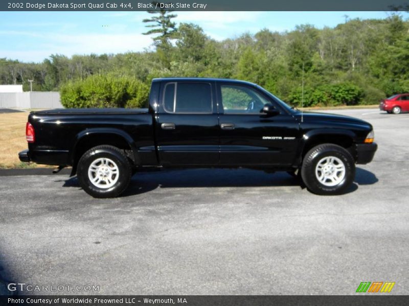 Black / Dark Slate Gray 2002 Dodge Dakota Sport Quad Cab 4x4