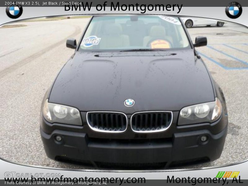 Jet Black / Sand Beige 2004 BMW X3 2.5i