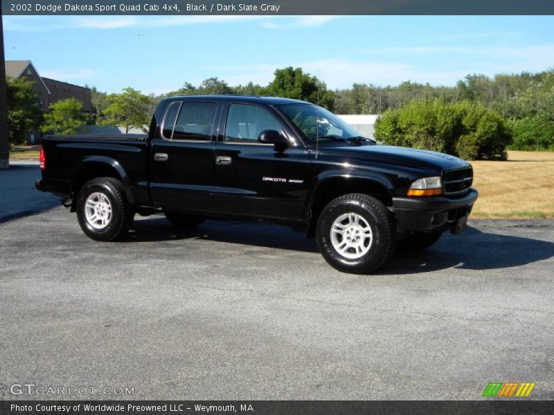 Black / Dark Slate Gray 2002 Dodge Dakota Sport Quad Cab 4x4