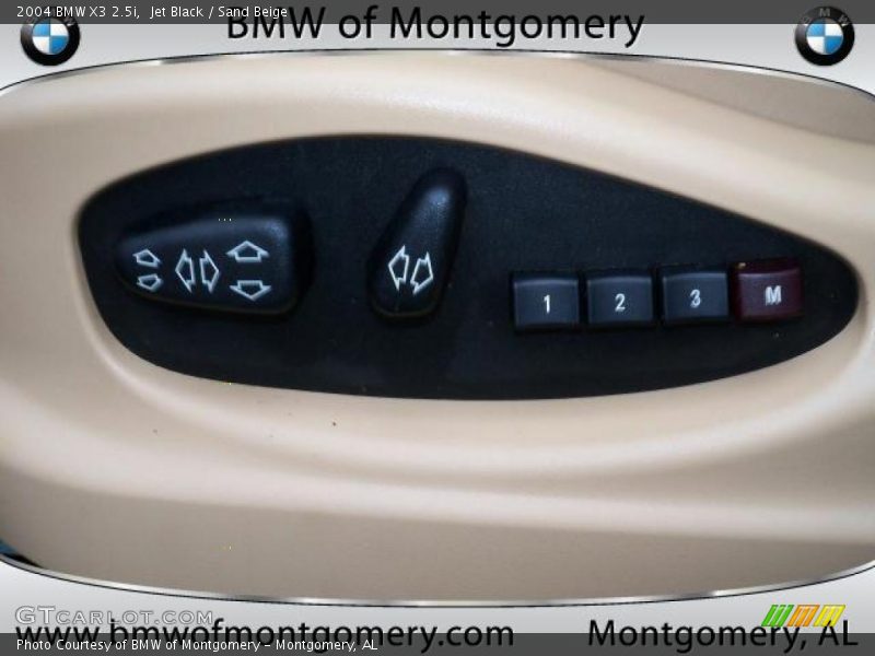 Jet Black / Sand Beige 2004 BMW X3 2.5i