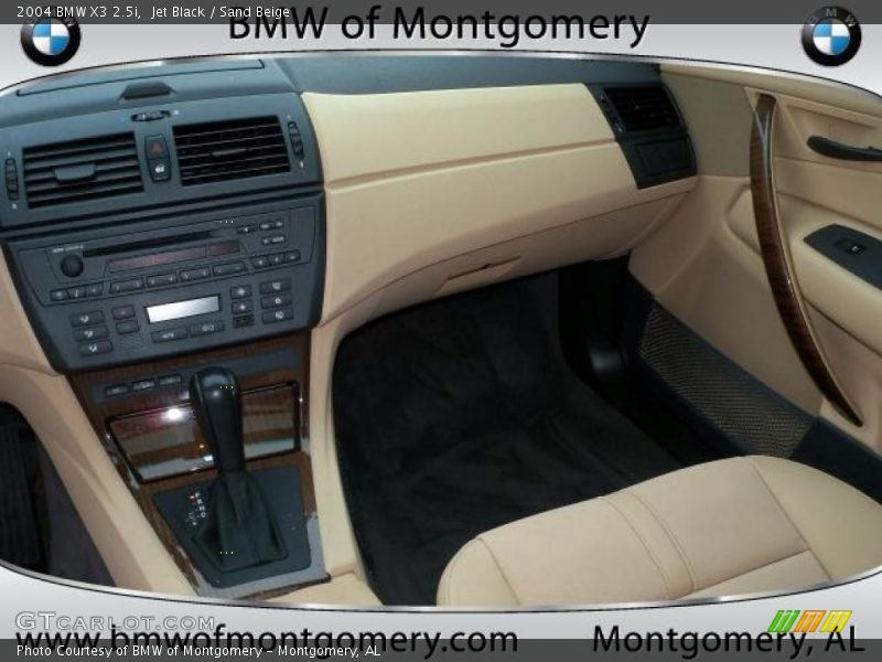 Jet Black / Sand Beige 2004 BMW X3 2.5i