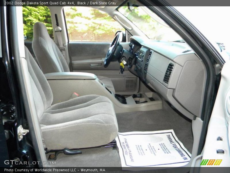 Black / Dark Slate Gray 2002 Dodge Dakota Sport Quad Cab 4x4