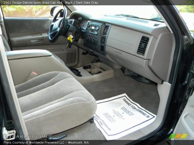 Black / Dark Slate Gray 2002 Dodge Dakota Sport Quad Cab 4x4