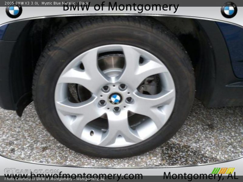 Mystic Blue Metallic / Black 2005 BMW X3 3.0i