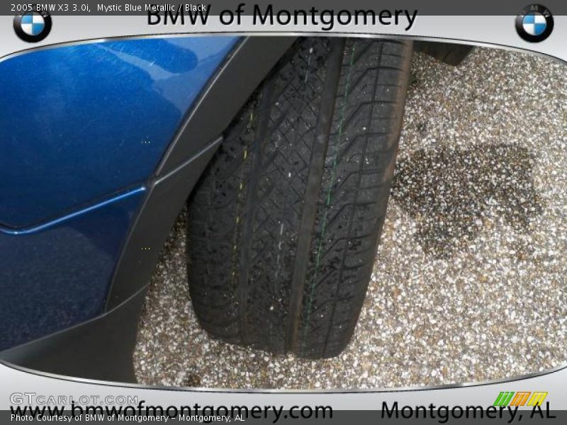 Mystic Blue Metallic / Black 2005 BMW X3 3.0i