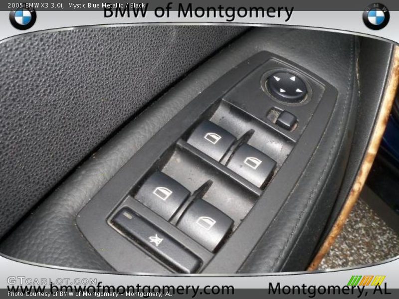 Mystic Blue Metallic / Black 2005 BMW X3 3.0i