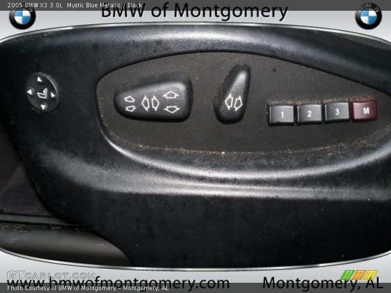 Mystic Blue Metallic / Black 2005 BMW X3 3.0i