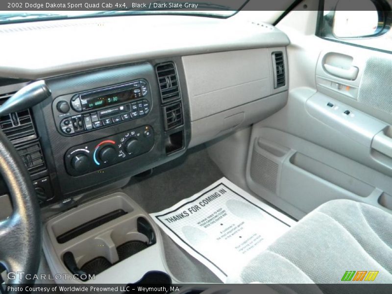 Black / Dark Slate Gray 2002 Dodge Dakota Sport Quad Cab 4x4