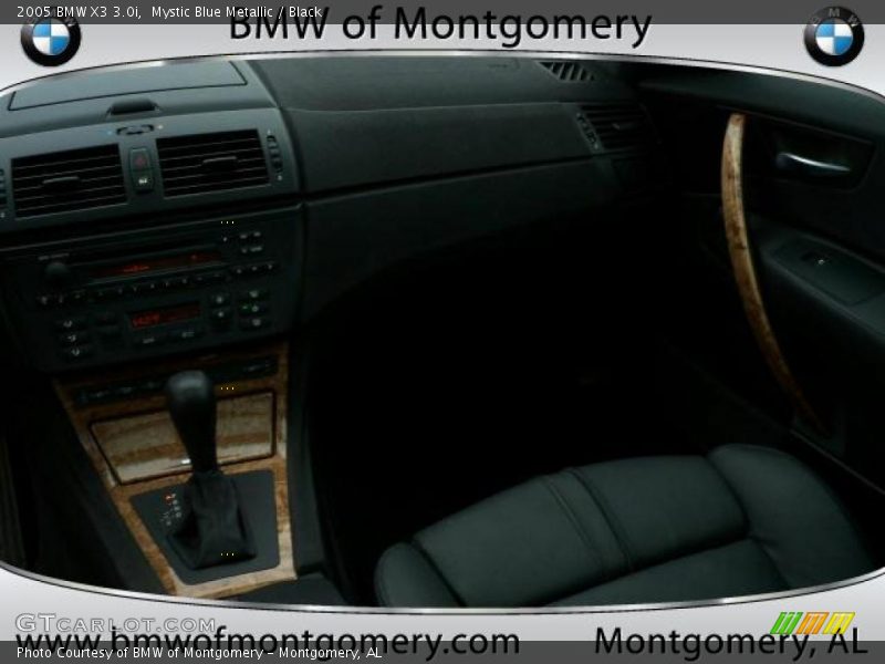 Mystic Blue Metallic / Black 2005 BMW X3 3.0i