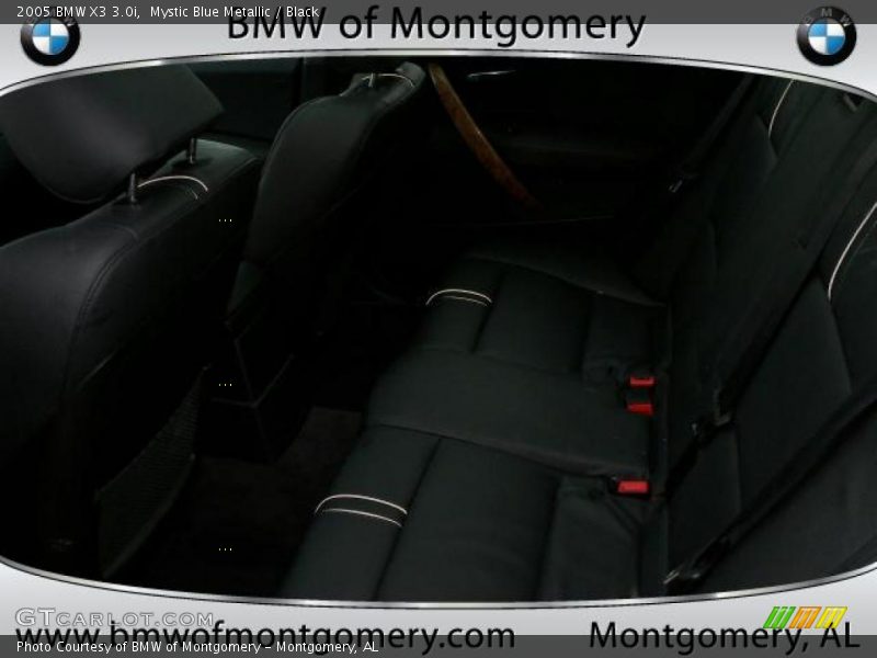 Mystic Blue Metallic / Black 2005 BMW X3 3.0i