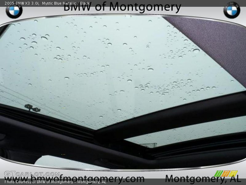 Mystic Blue Metallic / Black 2005 BMW X3 3.0i