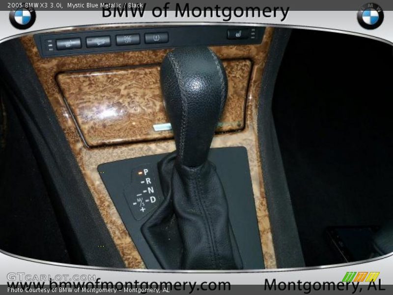 Mystic Blue Metallic / Black 2005 BMW X3 3.0i