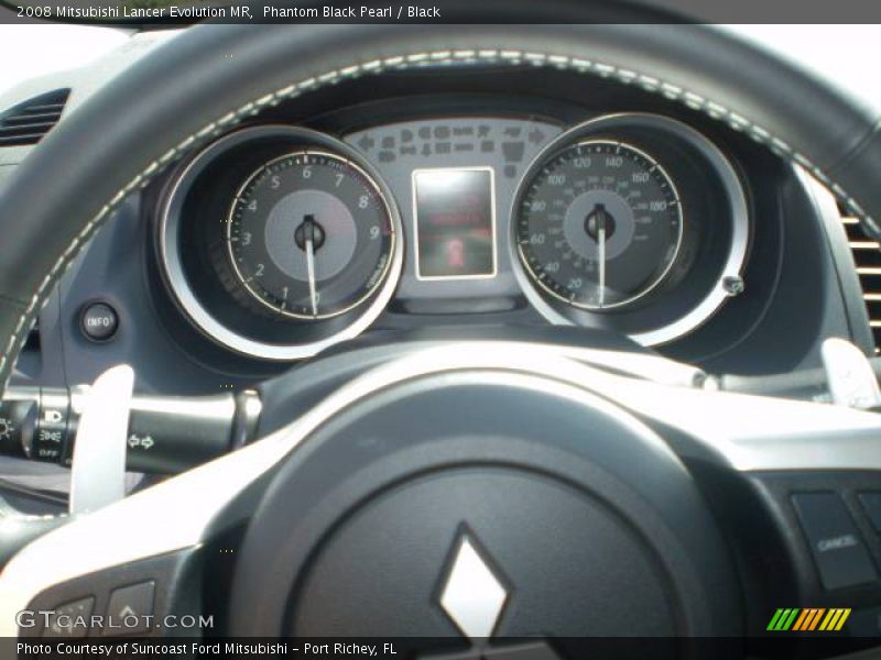Phantom Black Pearl / Black 2008 Mitsubishi Lancer Evolution MR
