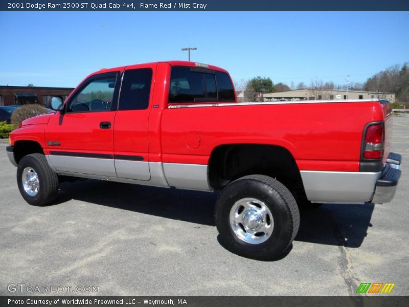 Flame Red / Mist Gray 2001 Dodge Ram 2500 ST Quad Cab 4x4