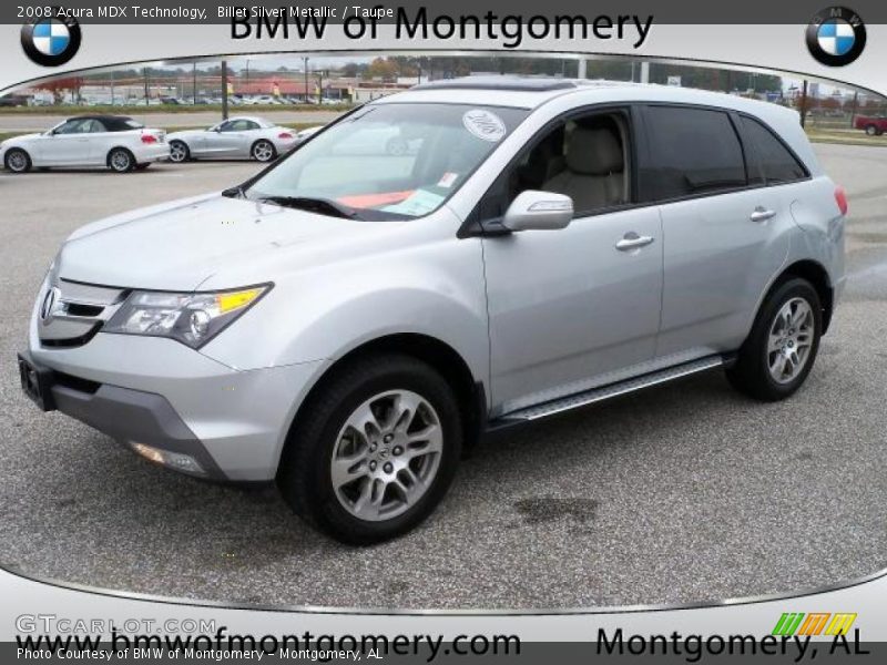 Billet Silver Metallic / Taupe 2008 Acura MDX Technology