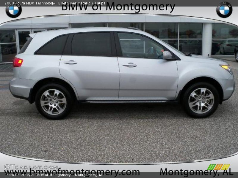 Billet Silver Metallic / Taupe 2008 Acura MDX Technology