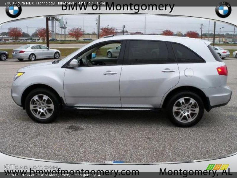 Billet Silver Metallic / Taupe 2008 Acura MDX Technology
