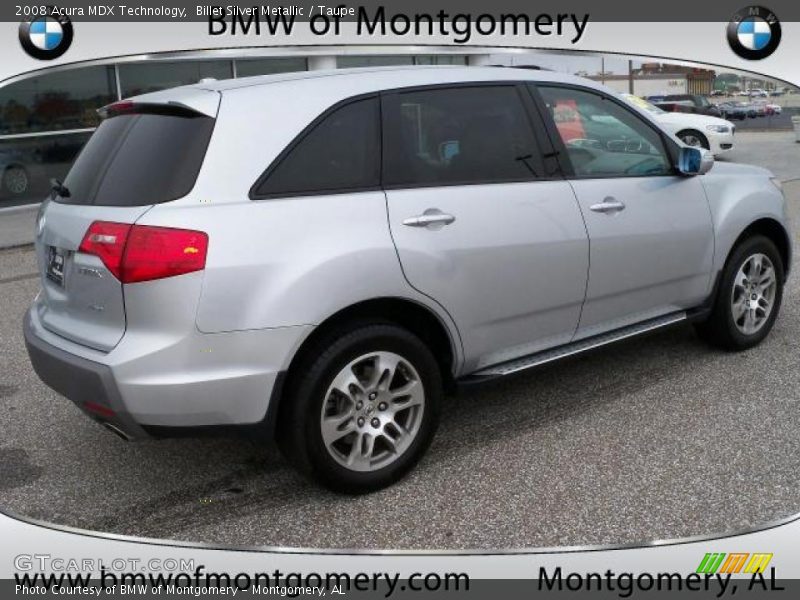 Billet Silver Metallic / Taupe 2008 Acura MDX Technology